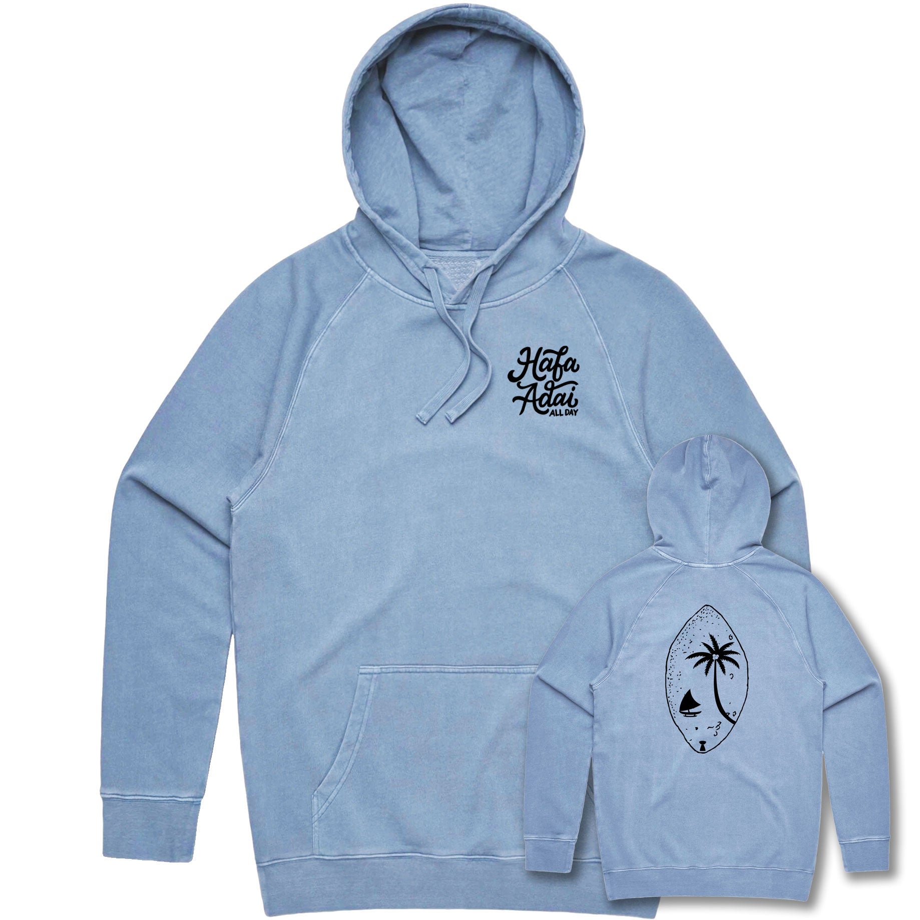 Hafa Slingstone Hoodie - Faded Blue – Hafa Adai Collective